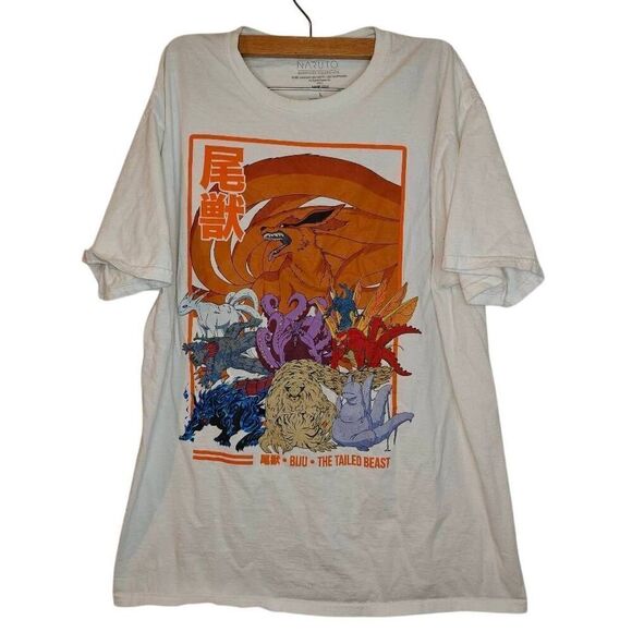 Naruto BIJU Tailed Beasts Anime Graphic Tee - Picture 1 of 5